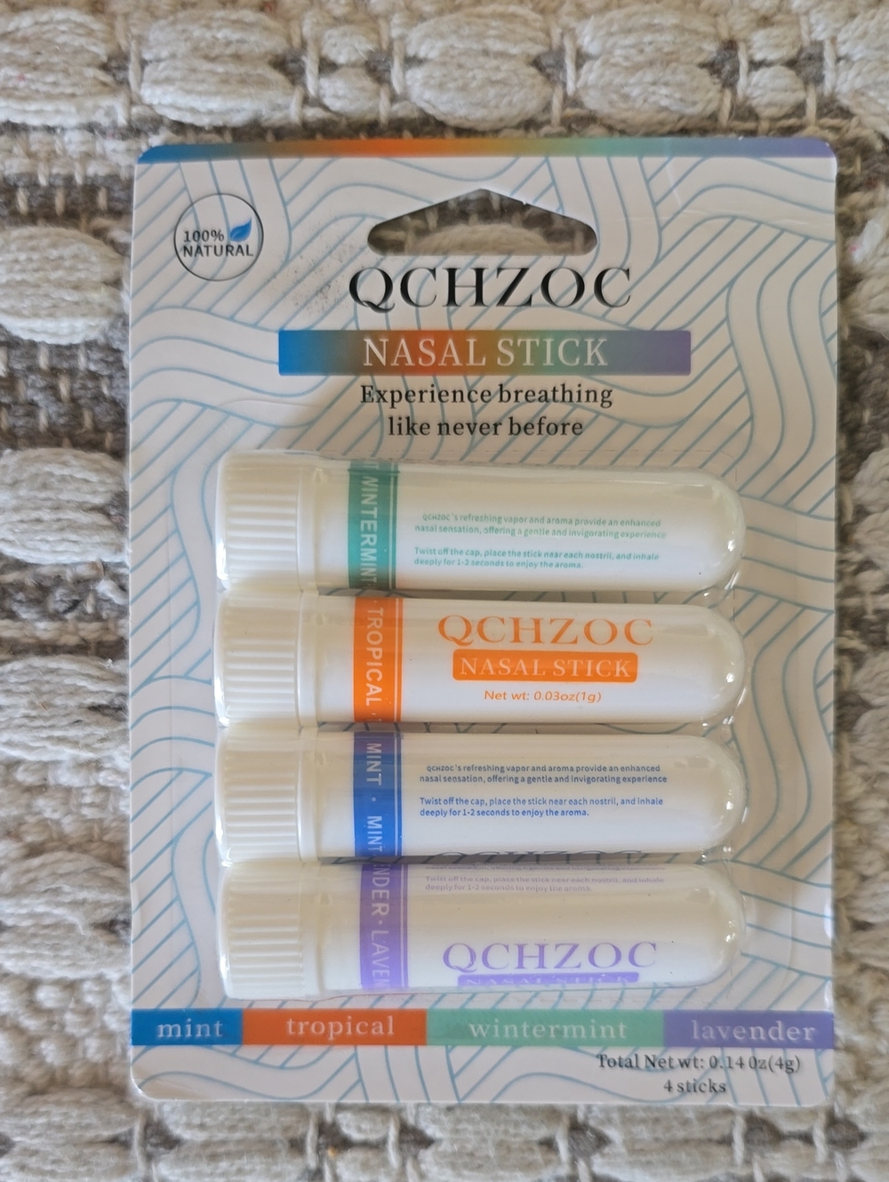 Women’s Nasal Stick 4-Pack - Mint, Tropical, Wintermint, Lavender